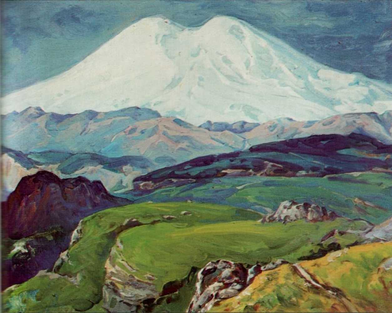 Куинджи снежные вершины Кавказ